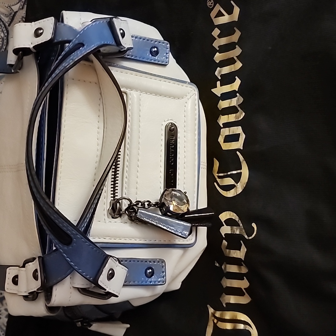 Authentic Juicy Couture Pippa Leather Bag With Strap And Dust Bag Euc Aprox 11x7